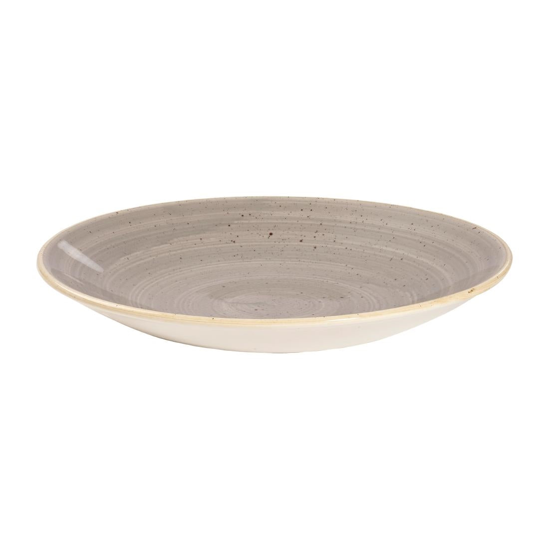CY827 Churchill Stonecast Deep Coupe Plates Grey 225mm (Pack of 12) JD Catering Equipment Solutions Ltd