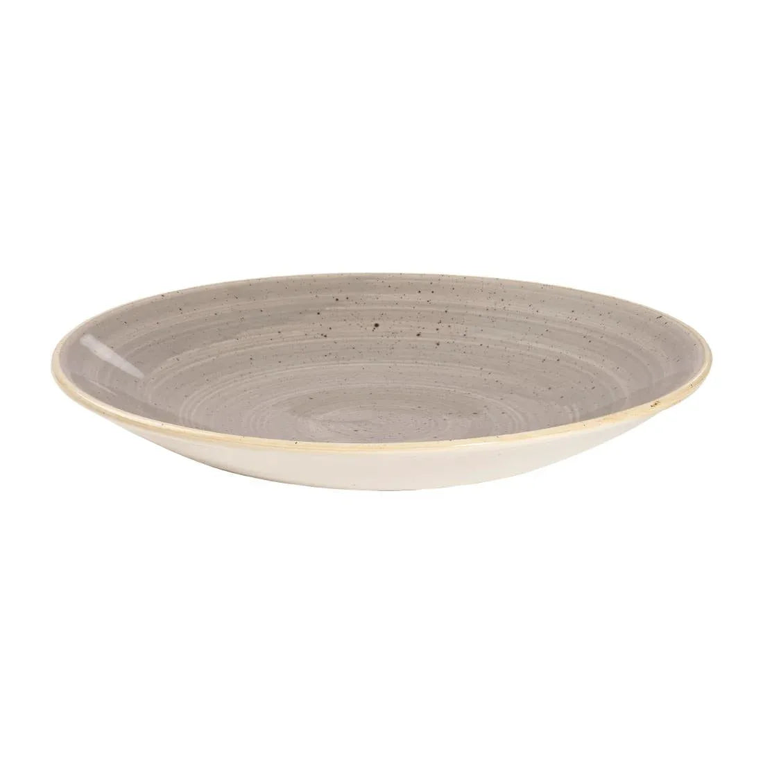 CY827 Churchill Stonecast Deep Coupe Plates Grey 225mm (Pack of 12) - JD Catering Equipment Solutions Ltd
