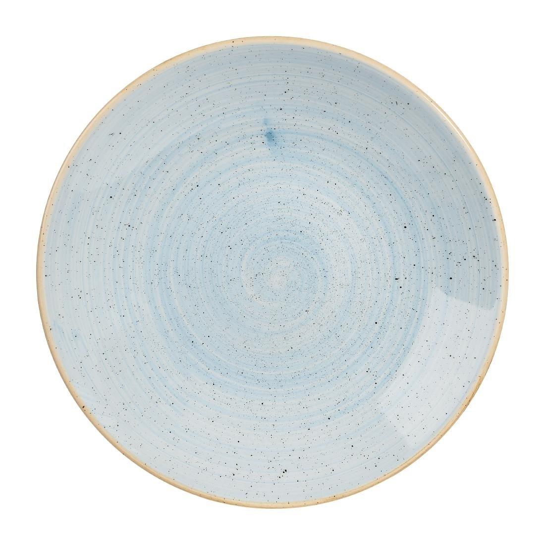 CY830 Churchill Stonecast Deep Coupe Plates Duck Egg Blue 281mm (Pack of 12) - JD Catering Equipment Solutions Ltd