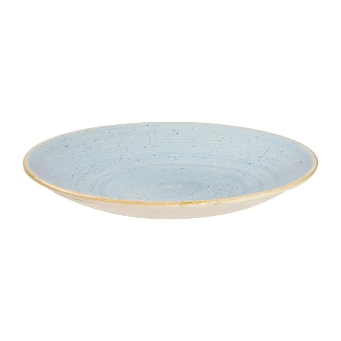 CY831 Churchill Stonecast Deep Coupe Plates Duck Egg Blue 255mm (Pack of 12) - JD Catering Equipment Solutions Ltd