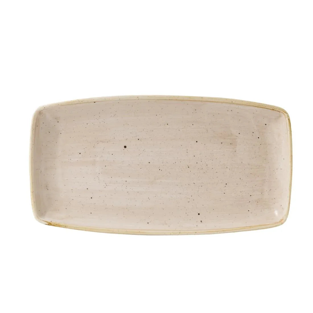 CY960 Churchill Stonecast Oblong Plate Nutmeg 350x185mm (Pack of 6) - JD Catering Equipment Solutions Ltd