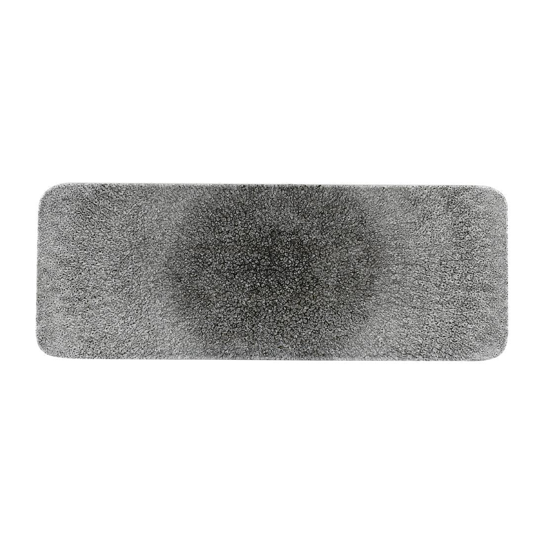 CY987 Churchill Raku Rectangular Tiles Quartz Black 140 x 376mm (Pack of 4) JD Catering Equipment Solutions Ltd