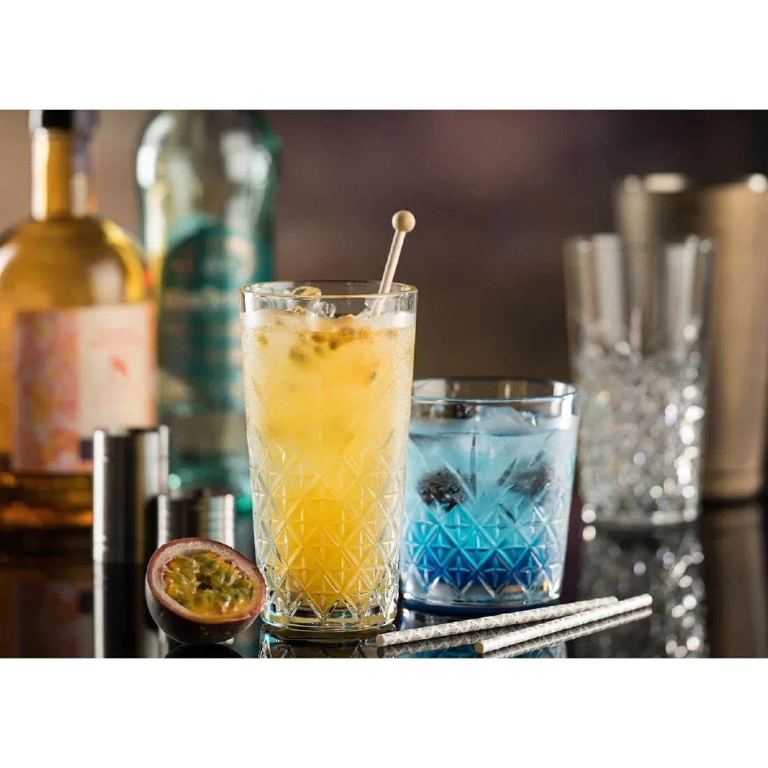 CZ032 Utopia Timeless Vintage Stackable Hiball Glasses 350ml (Pack of 12) - JD Catering Equipment Solutions Ltd