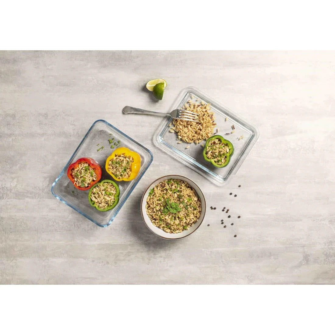 CZ081 Pyrex Pure Glass Food Storage Container 1.6Ltr - JD Catering Equipment Solutions Ltd