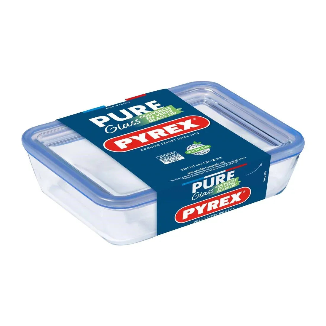 CZ082 Pyrex Pure Glass Food Storage Container 2.7Ltr - JD Catering Equipment Solutions Ltd