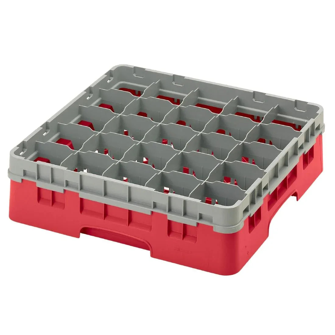 CZ193 Cambro Camrack Red 25 Compartments Max Glass Height 279mm - JD Catering Equipment Solutions Ltd