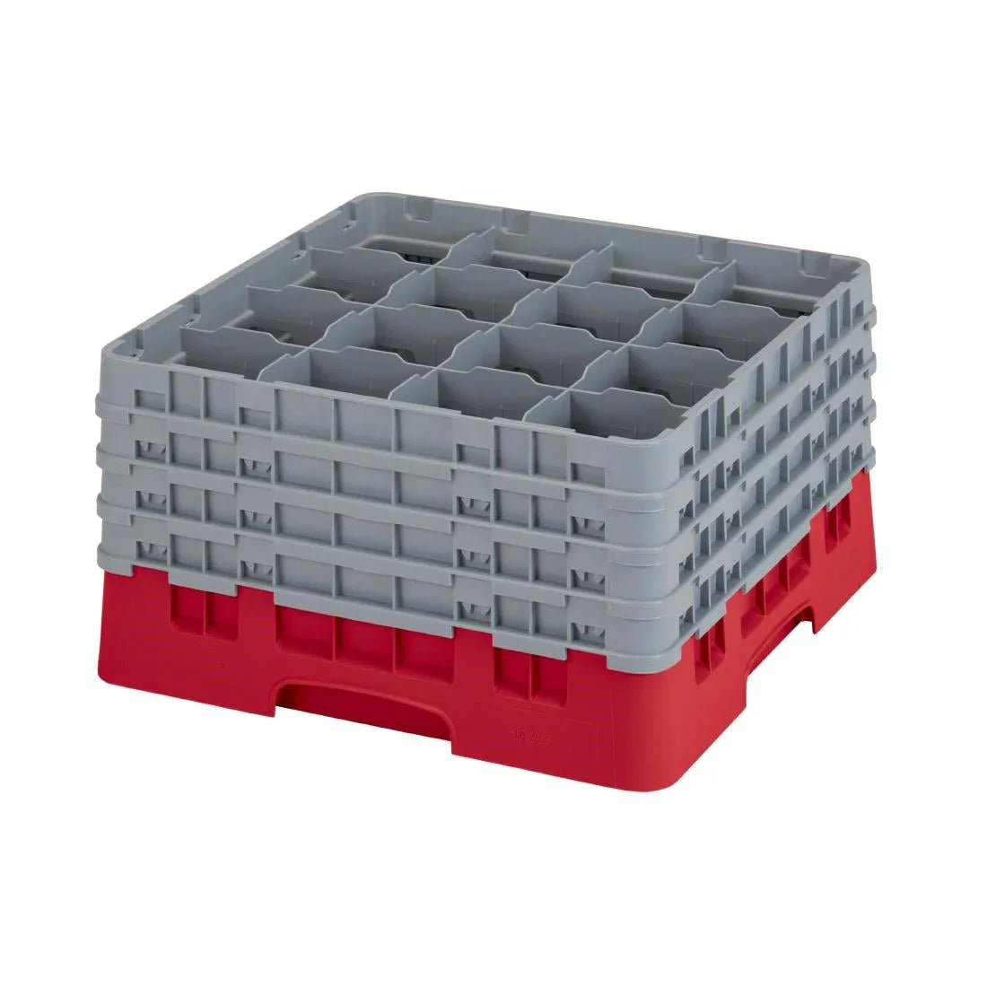 CZ222 Cambro Camrack Red 16 Compartments Max Glass Height 238mm - JD Catering Equipment Solutions Ltd
