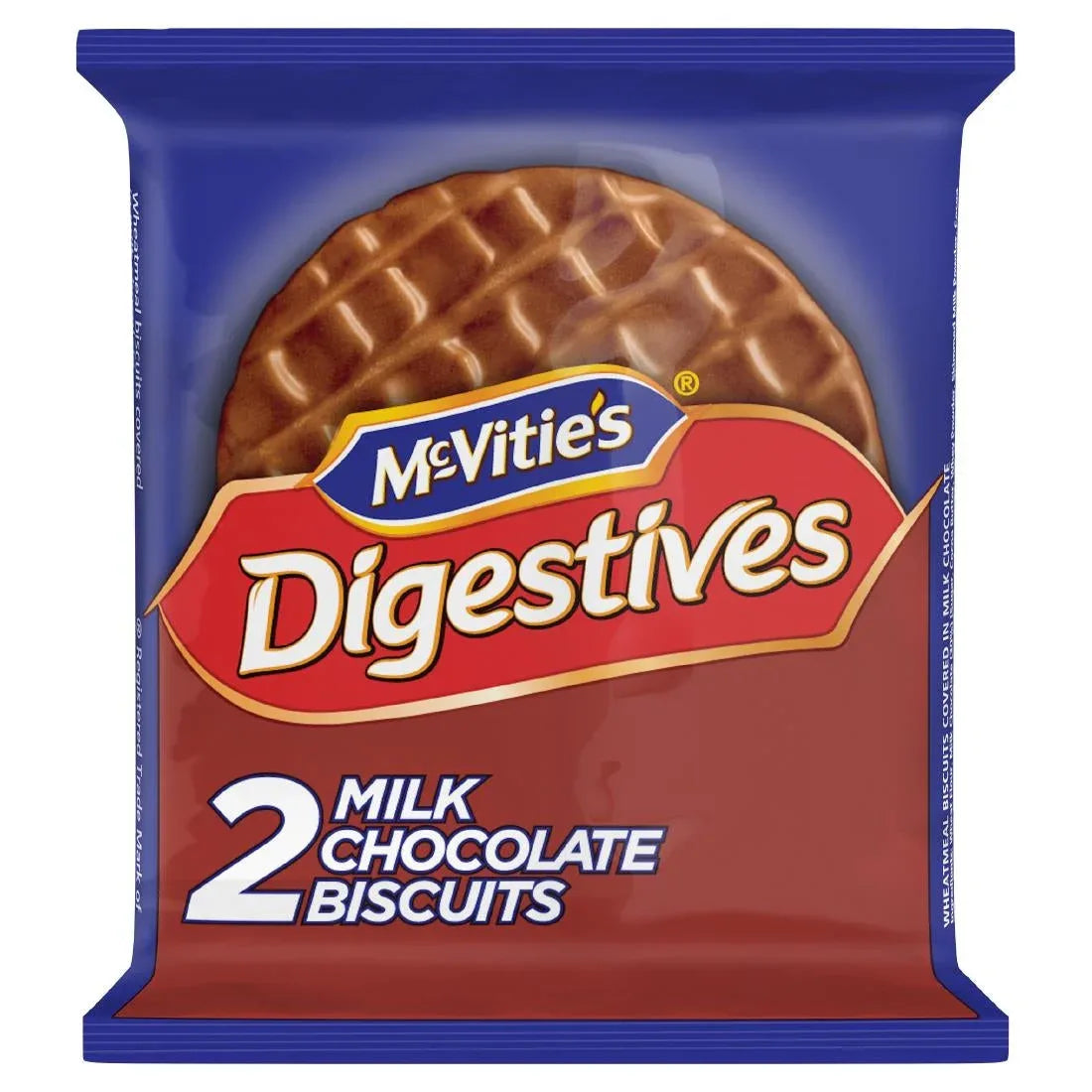 CZ289 McVitie's Milk Chocolate Digestives Twin Biscuit Packs (Pack of 24 x 2 Biscuits) - JD Catering Equipment Solutions Ltd