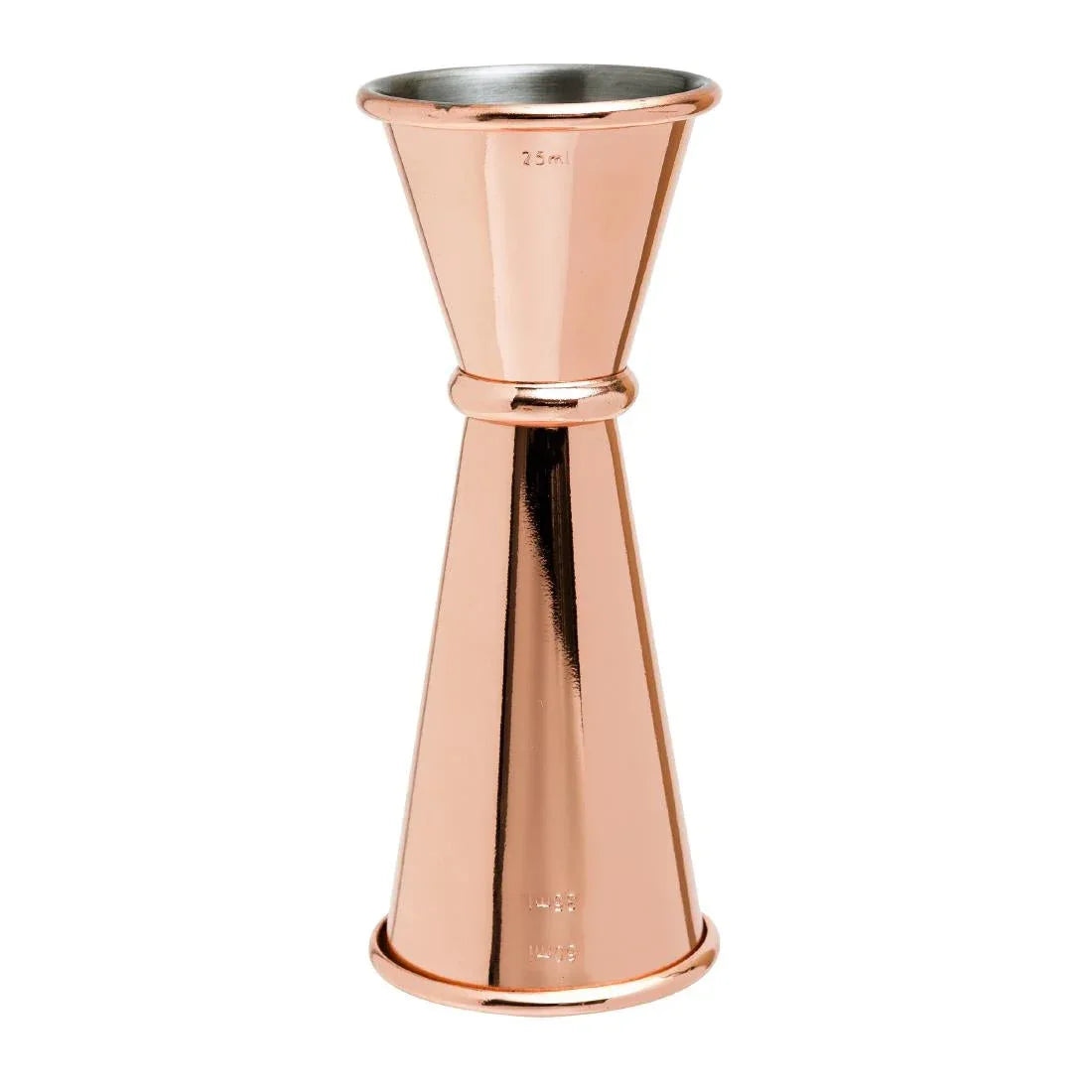 CZ352 Beaumont Copper Plated Banded Jigger Measure 25/35/50ml JD Catering Equipment Solutions Ltd