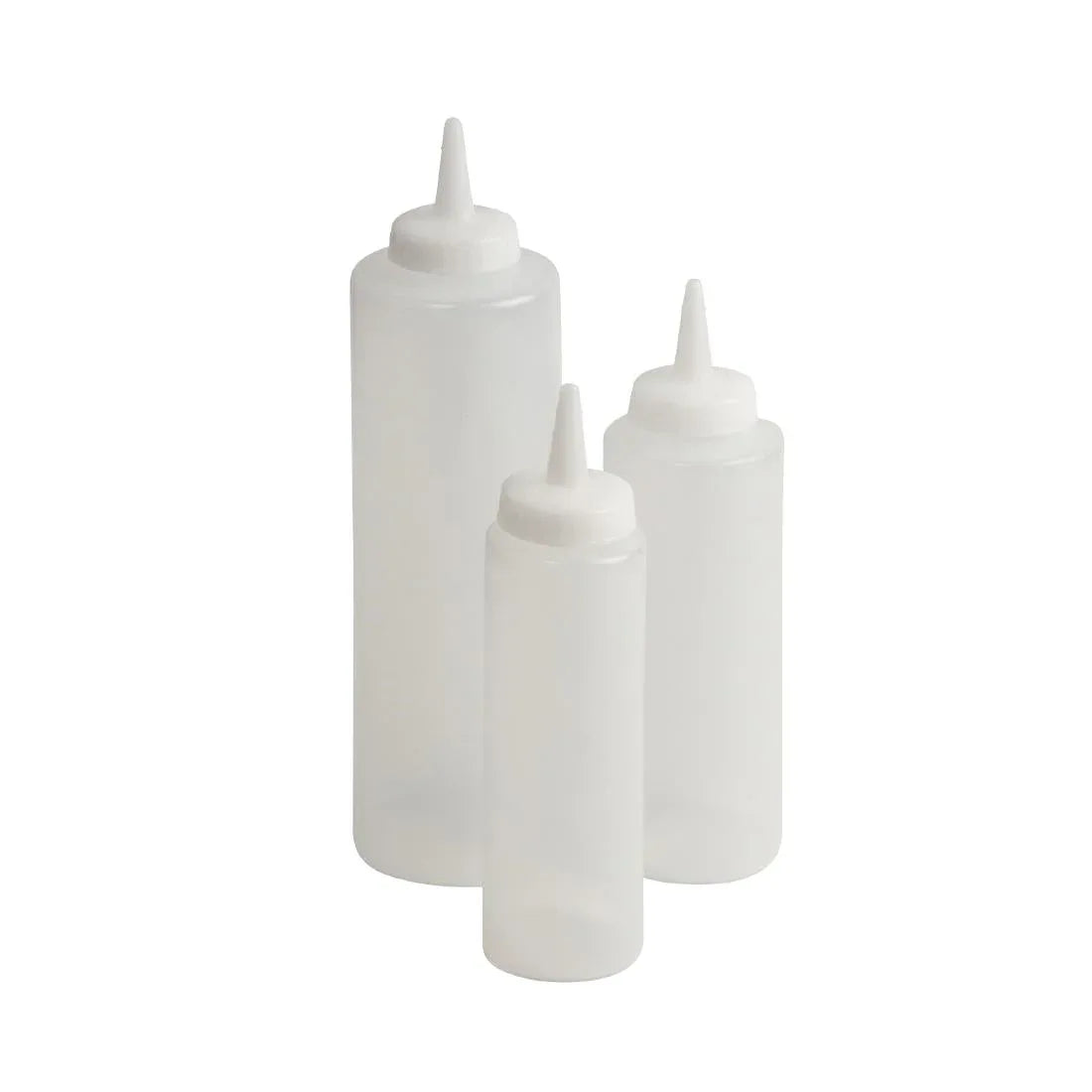 CZ649 Beaumont Squeeze Sauce Bottle Clear 8oz - JD Catering Equipment Solutions Ltd