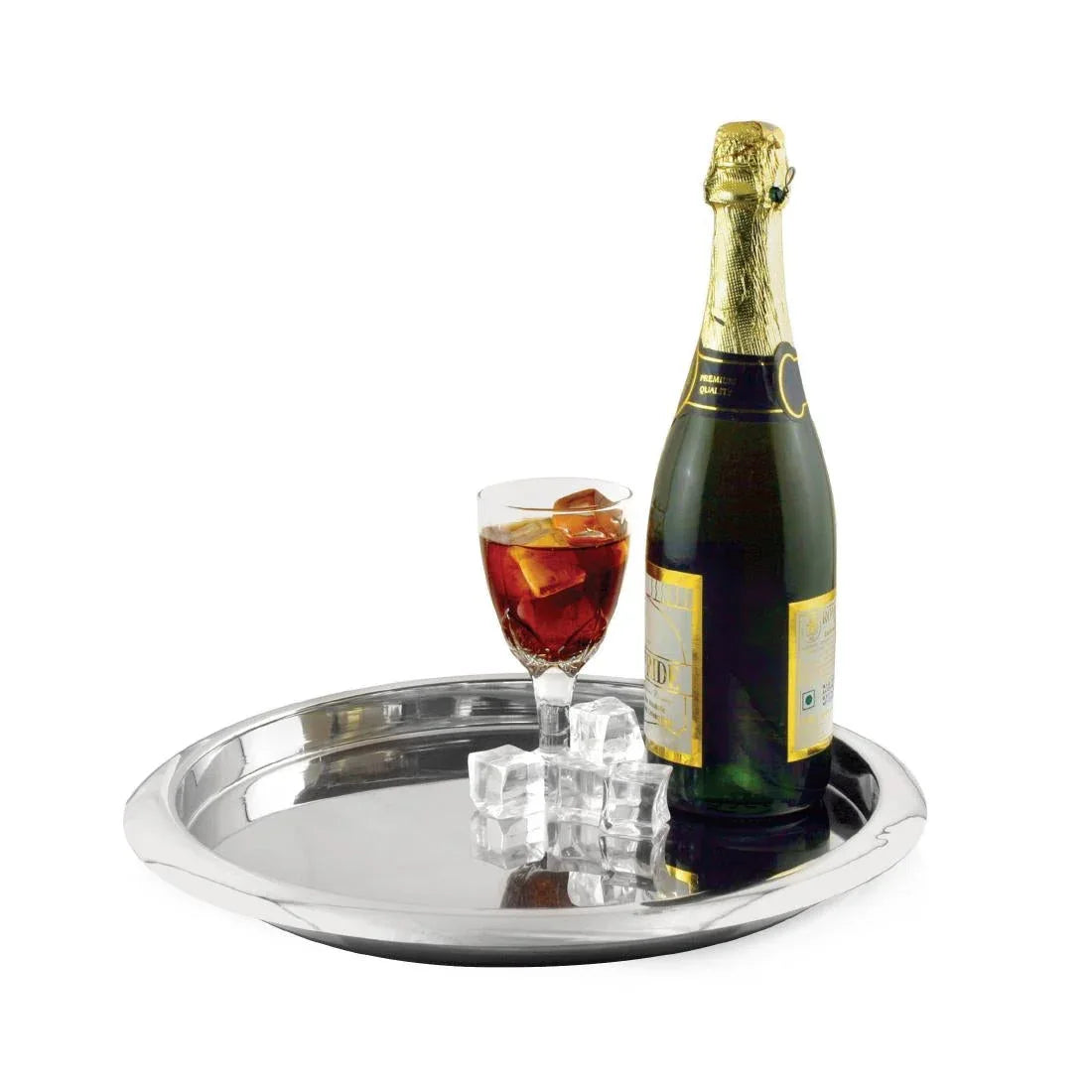 CZ673 Beaumont Mirrored Waiters Tray 355mm - JD Catering Equipment Solutions Ltd