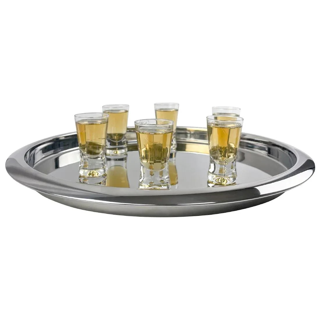 CZ673 Beaumont Mirrored Waiters Tray 355mm - JD Catering Equipment Solutions Ltd