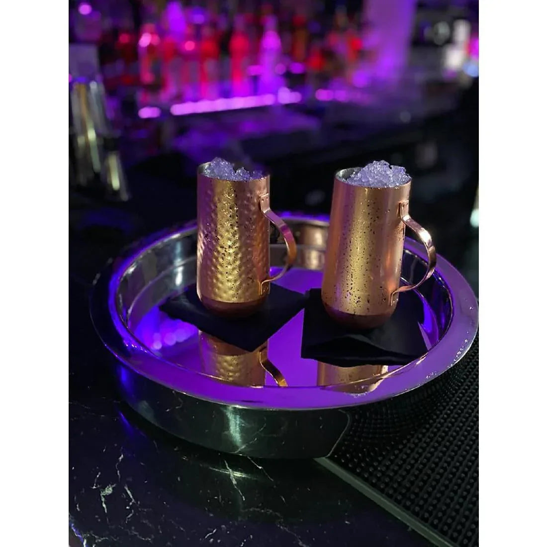 CZ674 Beaumont Mirrored Double Walled Waiters Tray 355mm - JD Catering Equipment Solutions Ltd
