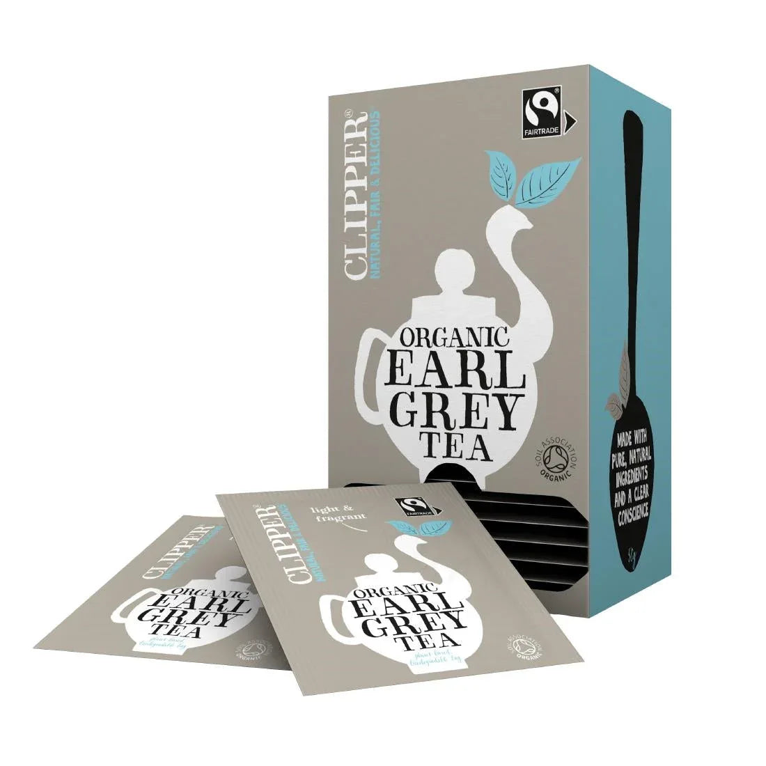 CZ729 Clipper Fairtrade Organic Speciality Earl Grey Tea Bag Envelopes (Pack 25) - JD Catering Equipment Solutions Ltd