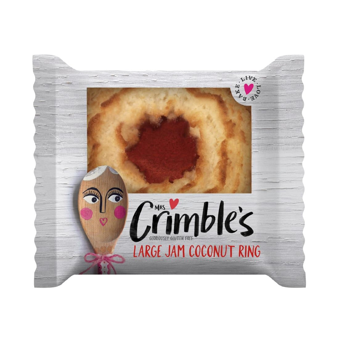 CZ737 Mrs Crimble's Jam Coconut Ring Single Serve (Pack 24) JD Catering Equipment Solutions Ltd