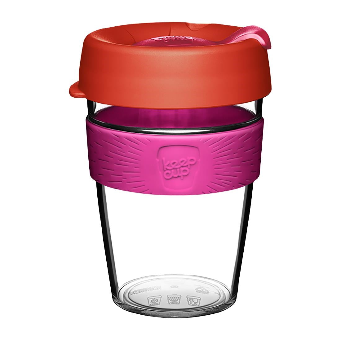 CZ746 KeepCups Clear Reusable Cups Daybreak 12oz JD Catering Equipment Solutions Ltd