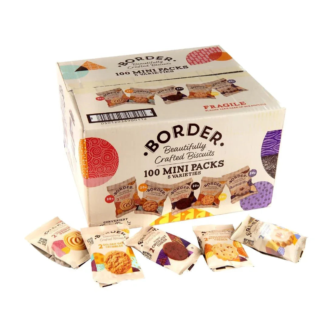 CZ749 Border Twin-Pack Biscuit Assortment 5 Varieties (100 Twin Packs) - JD Catering Equipment Solutions Ltd
