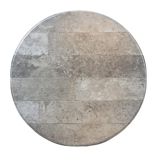 CZ843 Round Laminate Table Top Concrete 600mm - JD Catering Equipment Solutions Ltd