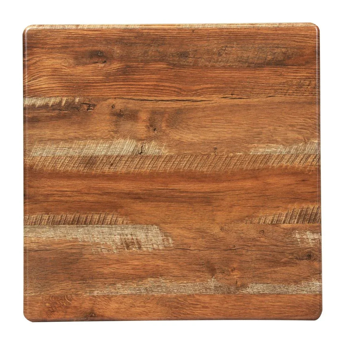 CZ852 Square Laminate Table Top Planked Oak 700mm JD Catering Equipment Solutions Ltd