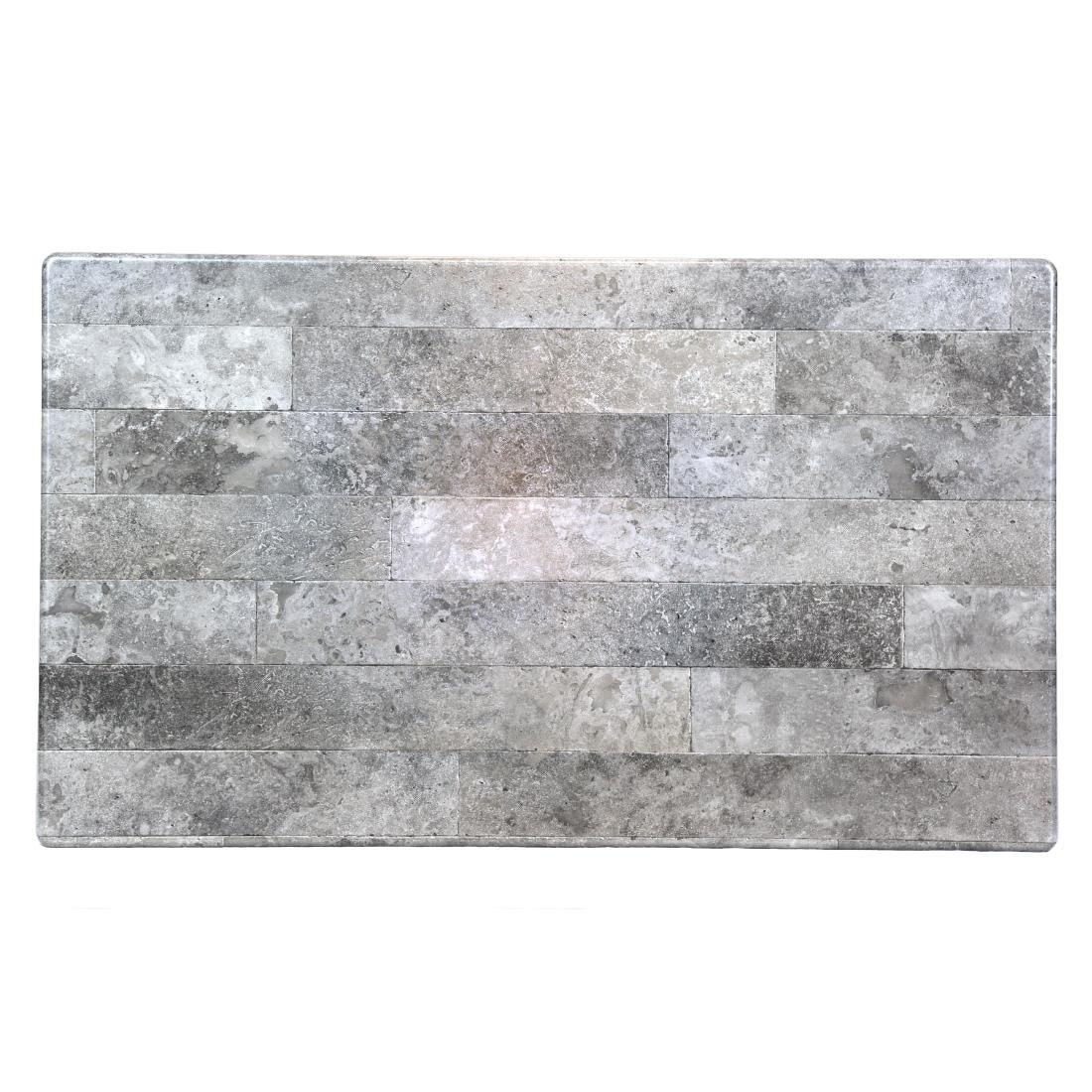 CZ855 Rectangular Laminate Table Top Concrete 1200x700mm - JD Catering Equipment Solutions Ltd