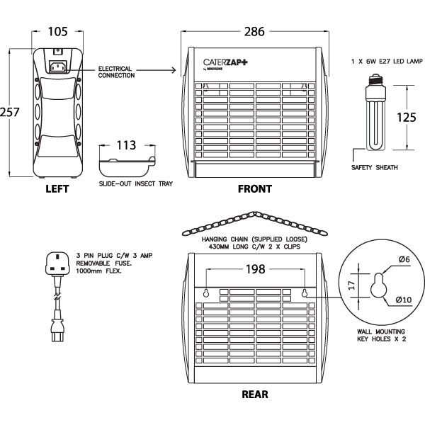 Mechline CaterZap+ CZP-LED-20S