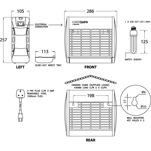 Mechline CaterZap+ CZP-LED-20S
