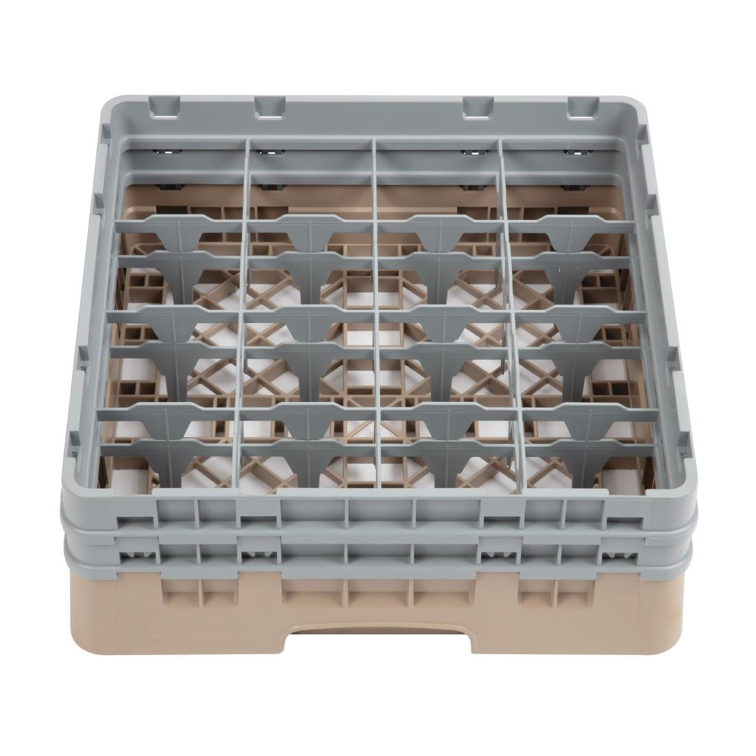Cambro Camrack Beige 16 Compartments Max Glass Height 133mm JD Catering Equipment Solutions Ltd