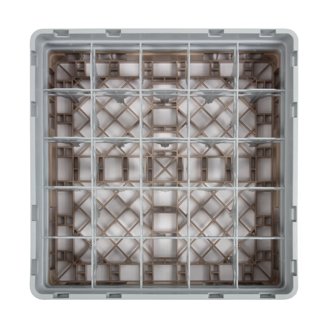 Cambro Camrack Beige 25 Compartments Max Glass Height 133mm JD Catering Equipment Solutions Ltd