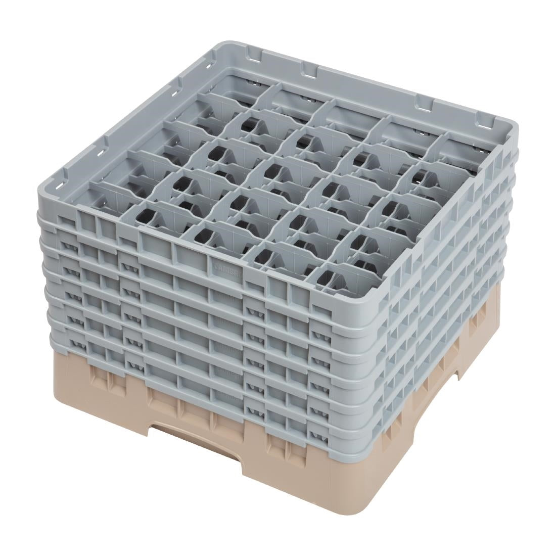 Cambro Camrack Beige 25 Compartments Max Glass Height 298mm JD Catering Equipment Solutions Ltd