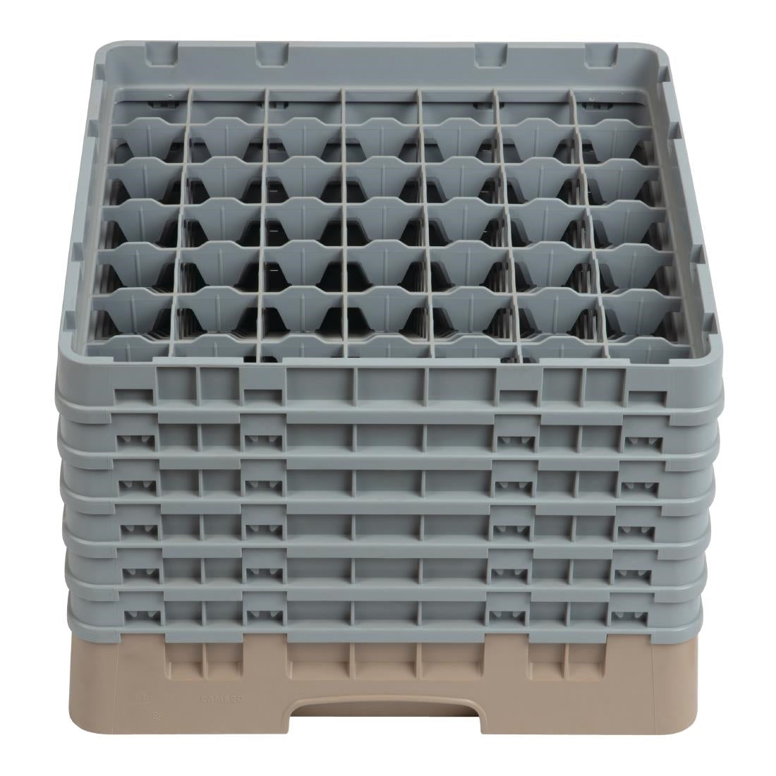 Cambro Camrack Beige 49 Compartments Max Glass Height 298mm JD Catering Equipment Solutions Ltd