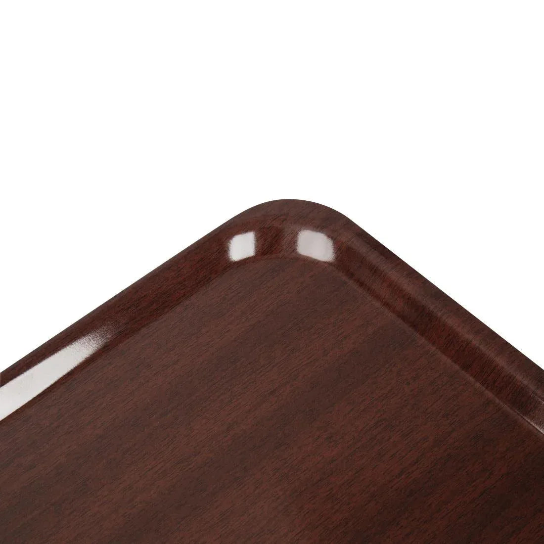 U417 Cambro Capri Laminate Canteen Tray Mahogany 460mm - JD Catering Equipment Solutions Ltd
