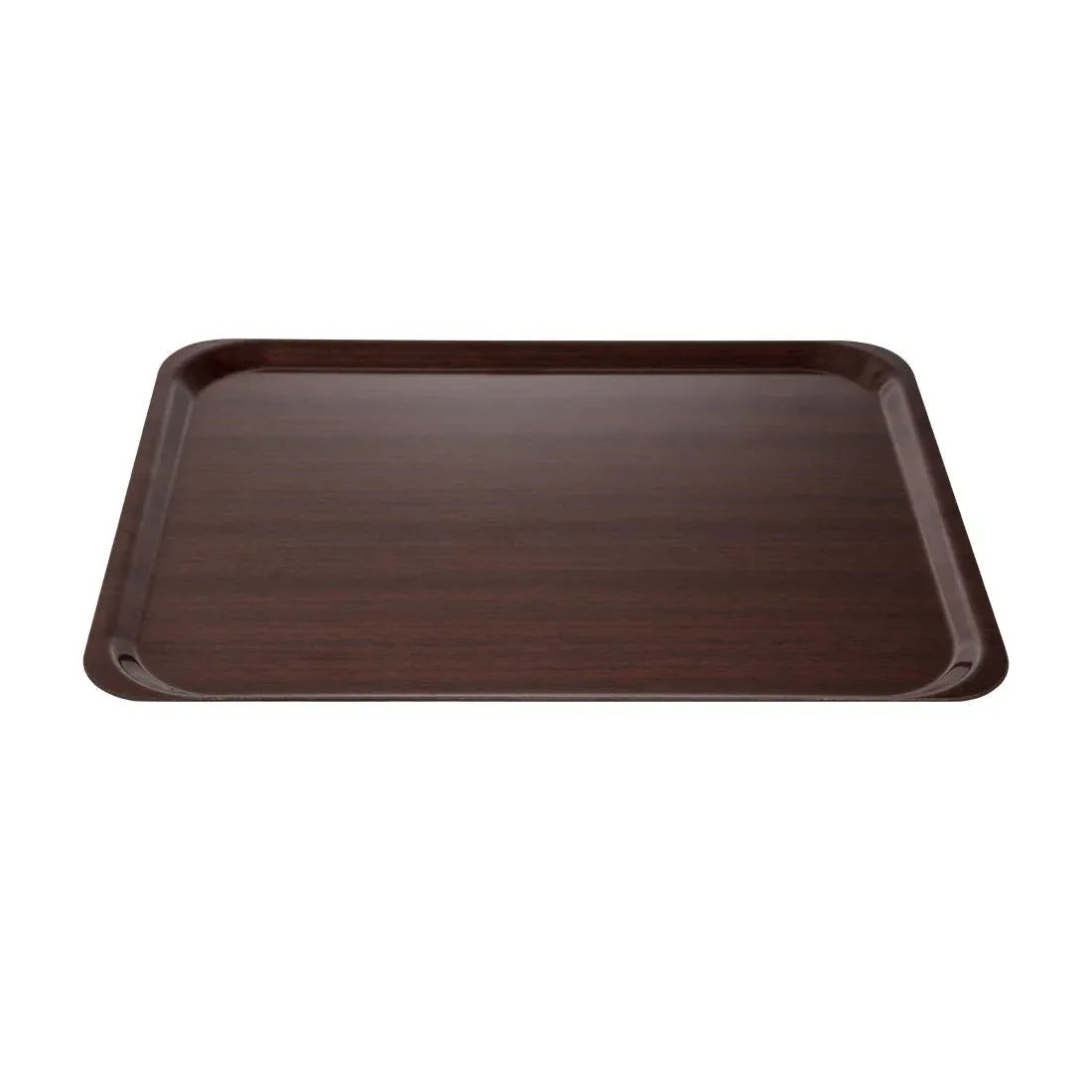 U417 Cambro Capri Laminate Canteen Tray Mahogany 460mm - JD Catering Equipment Solutions Ltd