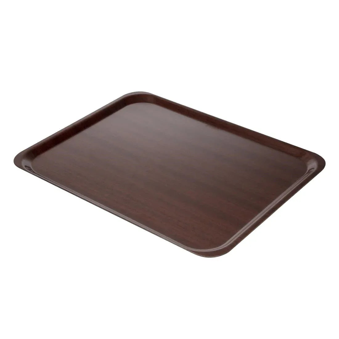 U417 Cambro Capri Laminate Canteen Tray Mahogany 460mm - JD Catering Equipment Solutions Ltd