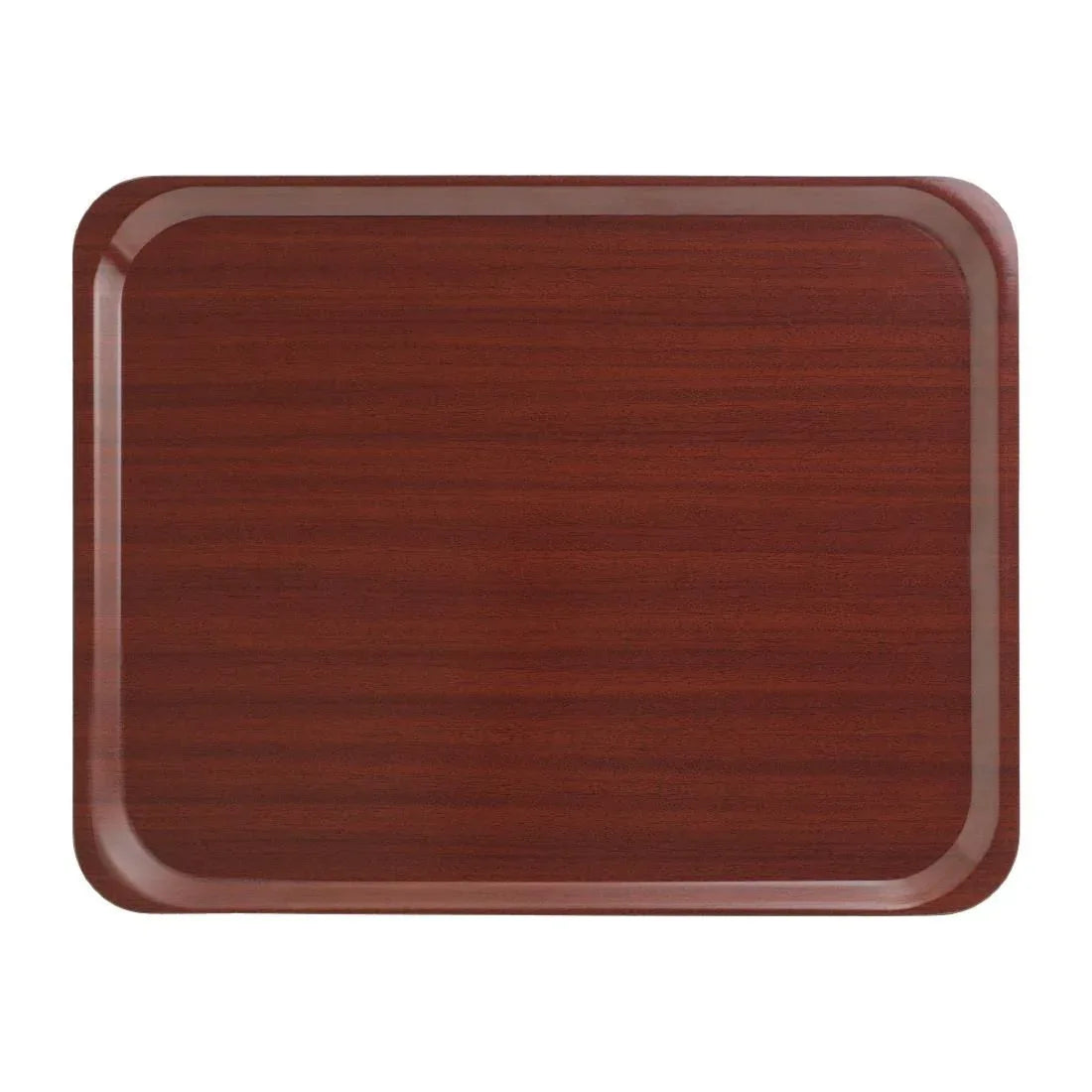 U417 Cambro Capri Laminate Canteen Tray Mahogany 460mm - JD Catering Equipment Solutions Ltd
