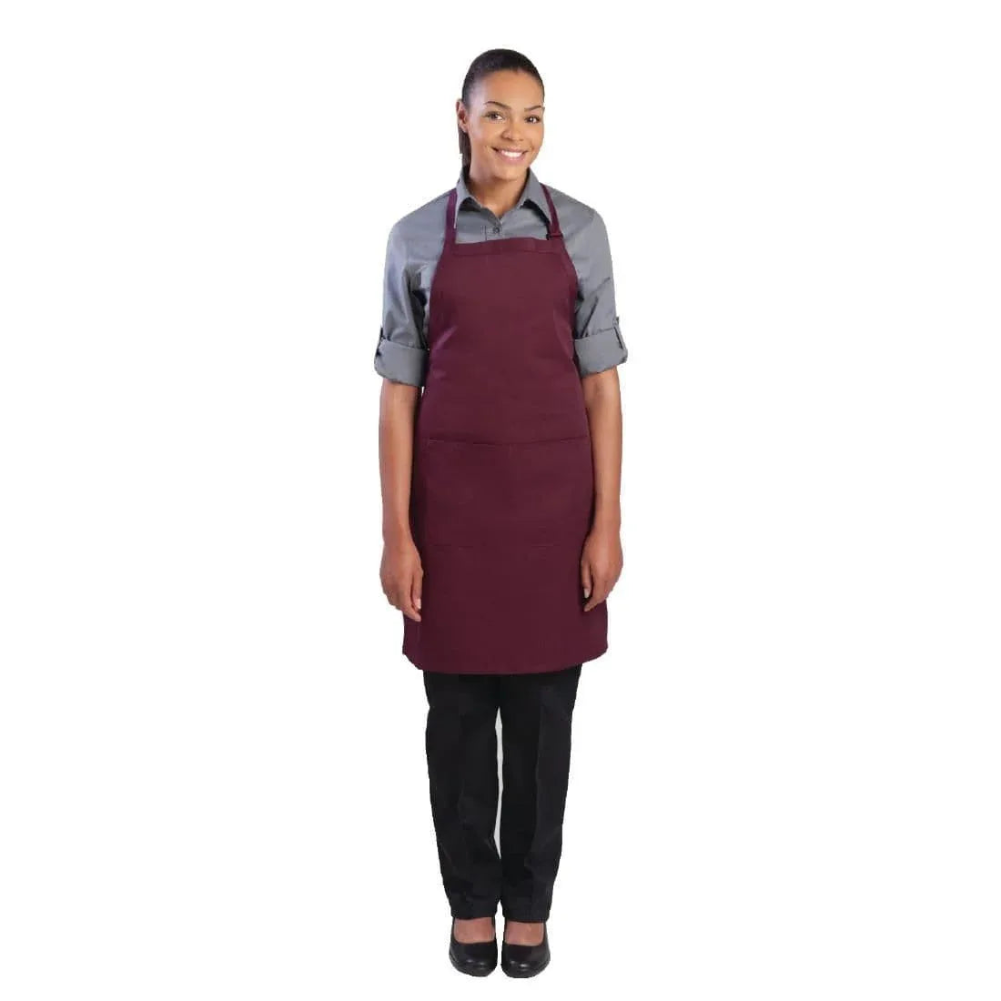 A924 Chef Works Bib Apron - JD Catering Equipment Solutions Ltd
