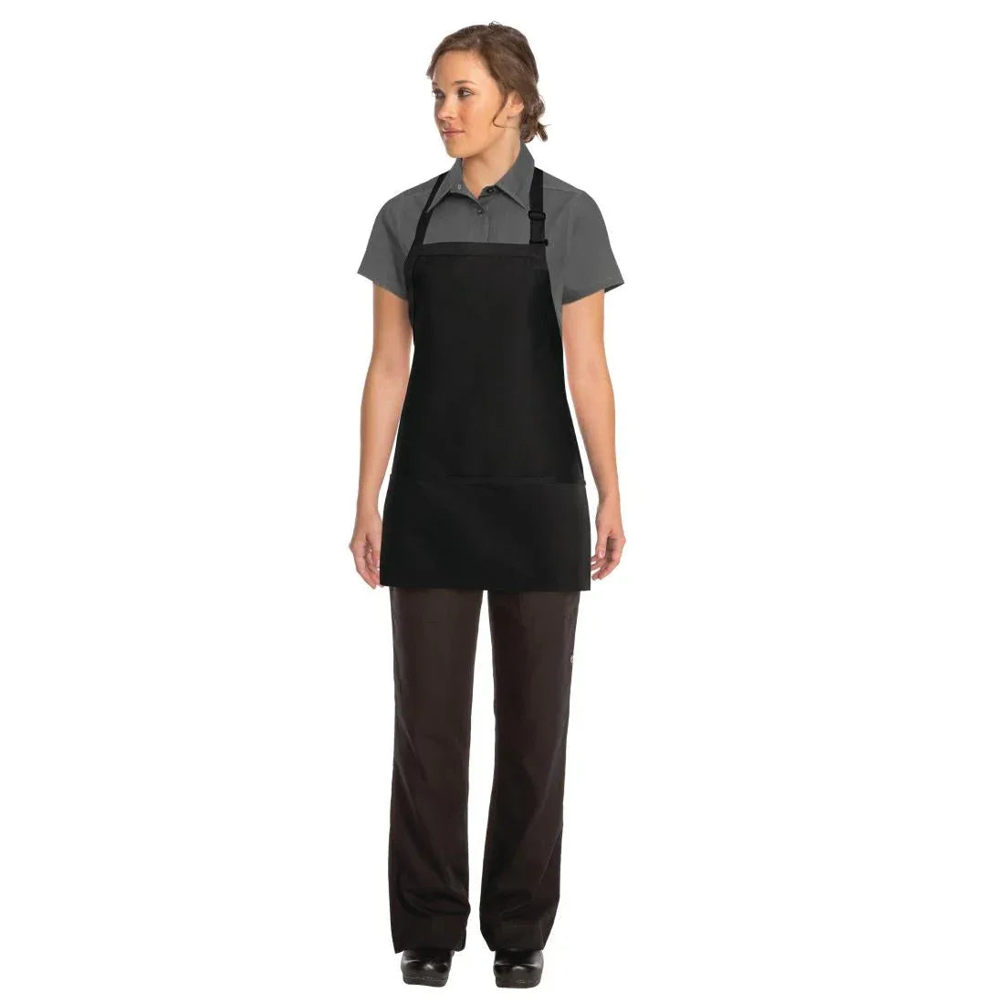 B691 Chef Works Three Pocket Bib Apron - JD Catering Equipment Solutions Ltd