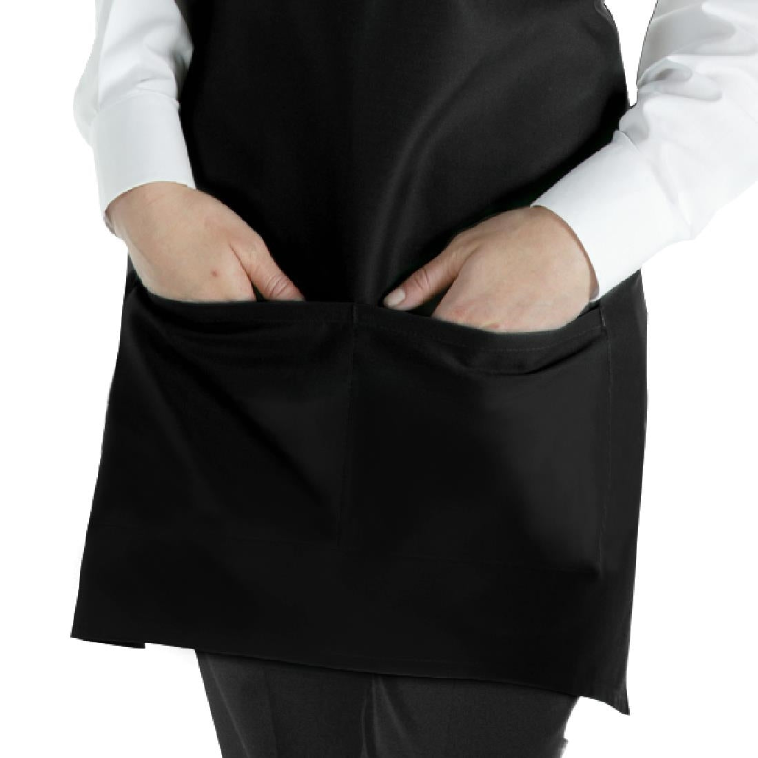Chef Works Tuxedo Bib Apron Black JD Catering Equipment Solutions Ltd