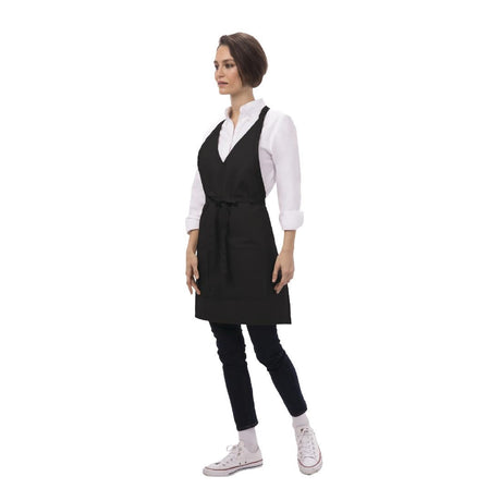 Chef Works Tuxedo Bib Apron Black JD Catering Equipment Solutions Ltd