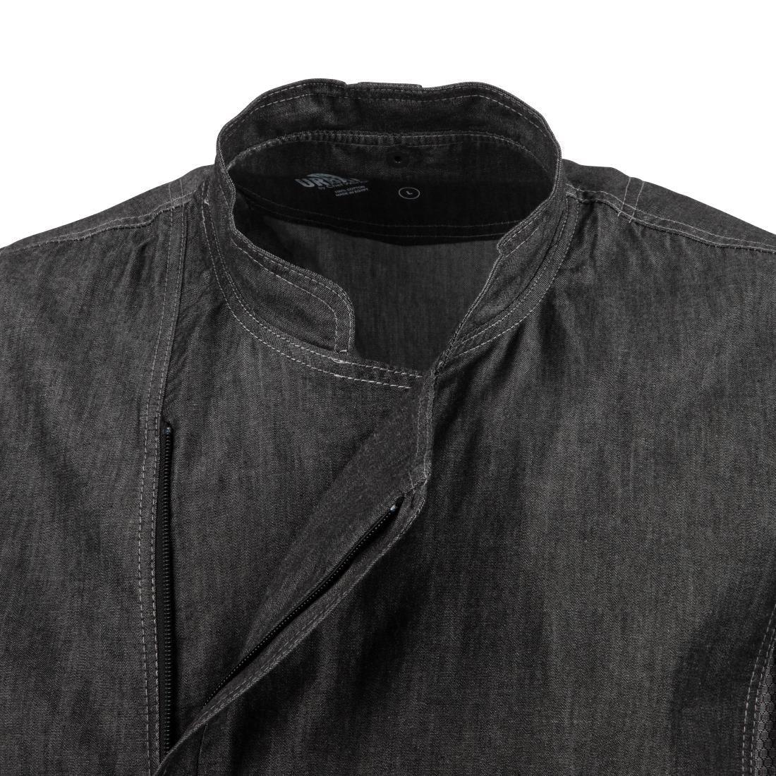 BB270-L Chef Works Urban Delancey Short Sleeve Denim Chefs Jacket - JD Catering Equipment Solutions Ltd
