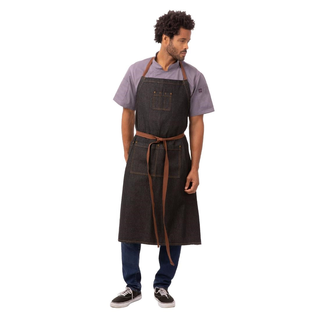 Chef Works Urban Memphis Wide Bib Apron JD Catering Equipment Solutions Ltd