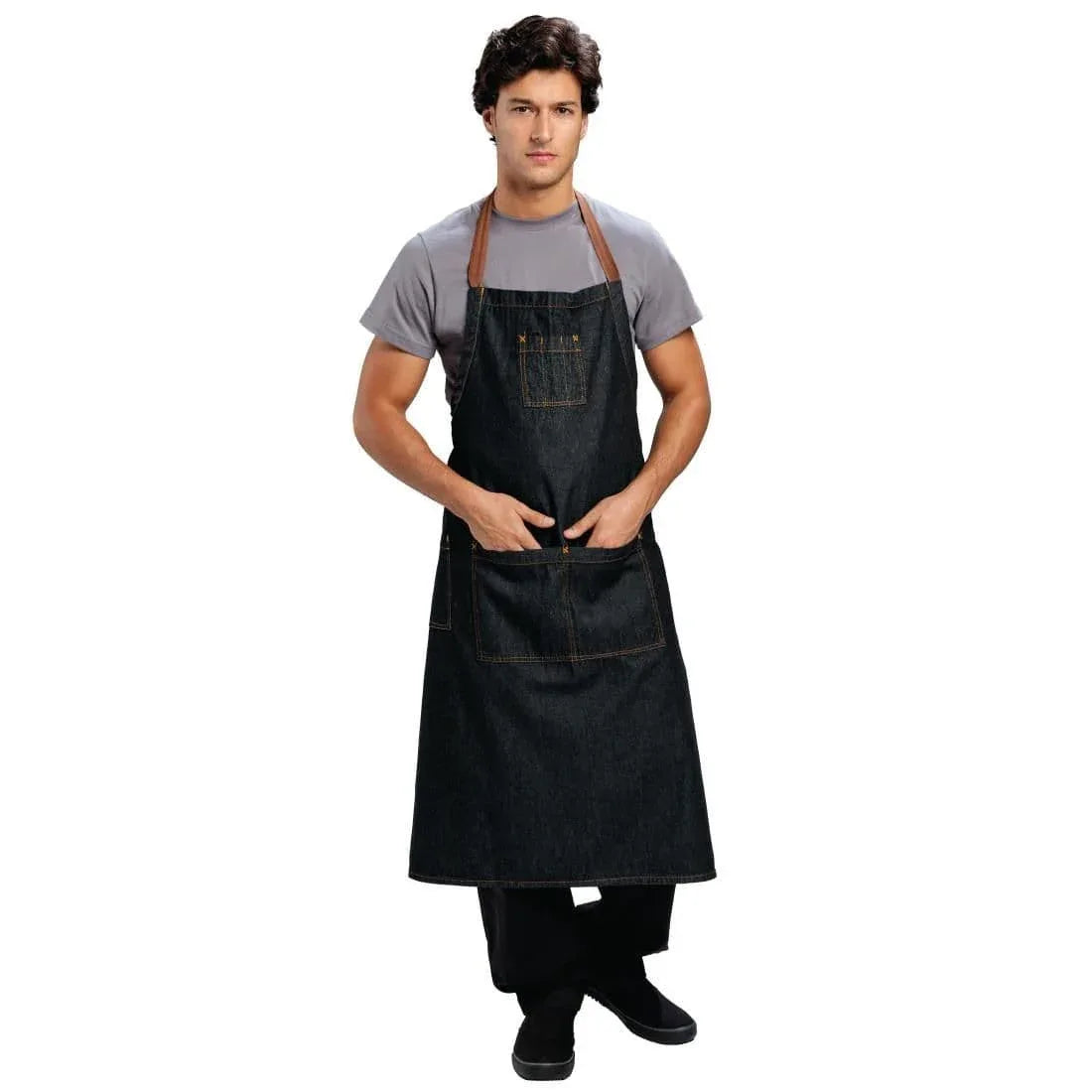 Chef Works Urban Memphis Wide Bib Apron JD Catering Equipment Solutions Ltd