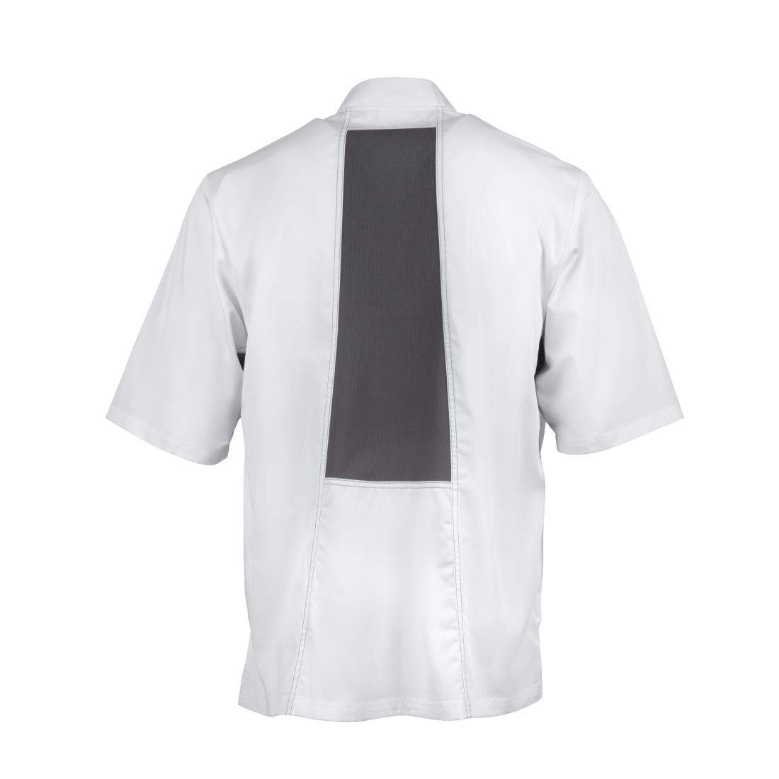 Chef Works Valais Unisex Chefs Jacket White with Grey 2XL JD Catering Equipment Solutions Ltd