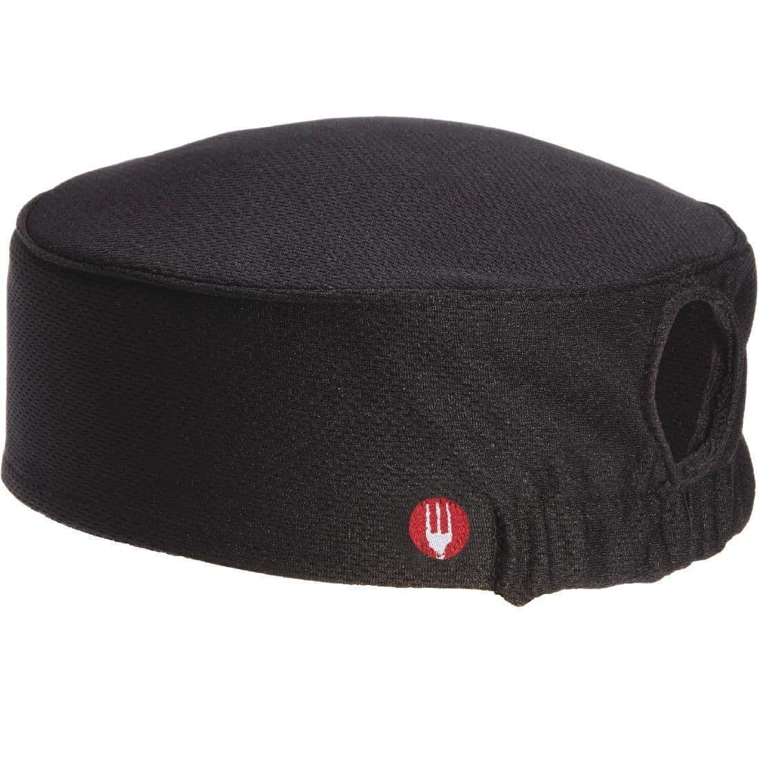 B053 Chef Works Womens Total Vent Beanie Black - JD Catering Equipment Solutions Ltd