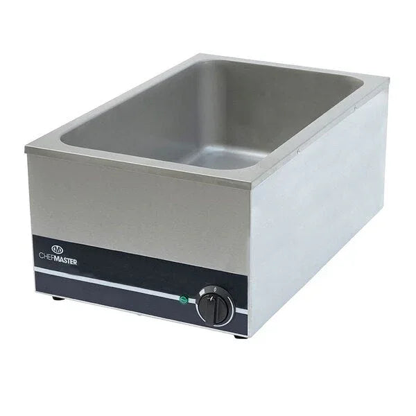 Chefmaster 1/1GN Wet Well Bain-Marie With Tap & Pans/Pans only/No Tap & Pan/Tap only - JD Catering Equipment Solutions Ltd