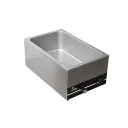 Chefmaster 1/1GN Wet Well Bain-Marie With Tap & Pans/Pans only/No Tap & Pan/Tap only - JD Catering Equipment Solutions Ltd