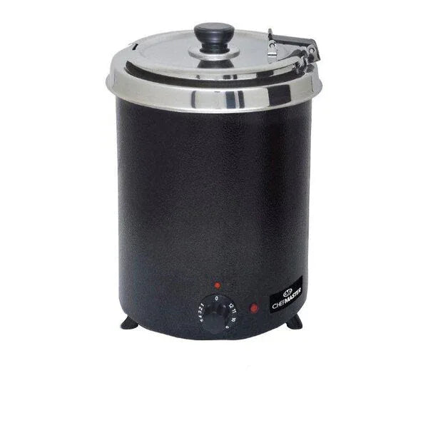 Chefmaster 6Ltr Soup Kettle - Stainless Steel/Black - JD Catering Equipment Solutions Ltd