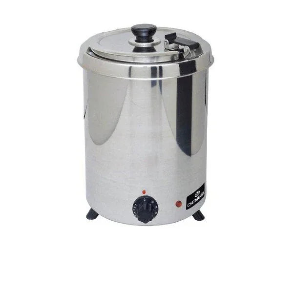 Chefmaster 6Ltr Soup Kettle - Stainless Steel/Black - JD Catering Equipment Solutions Ltd