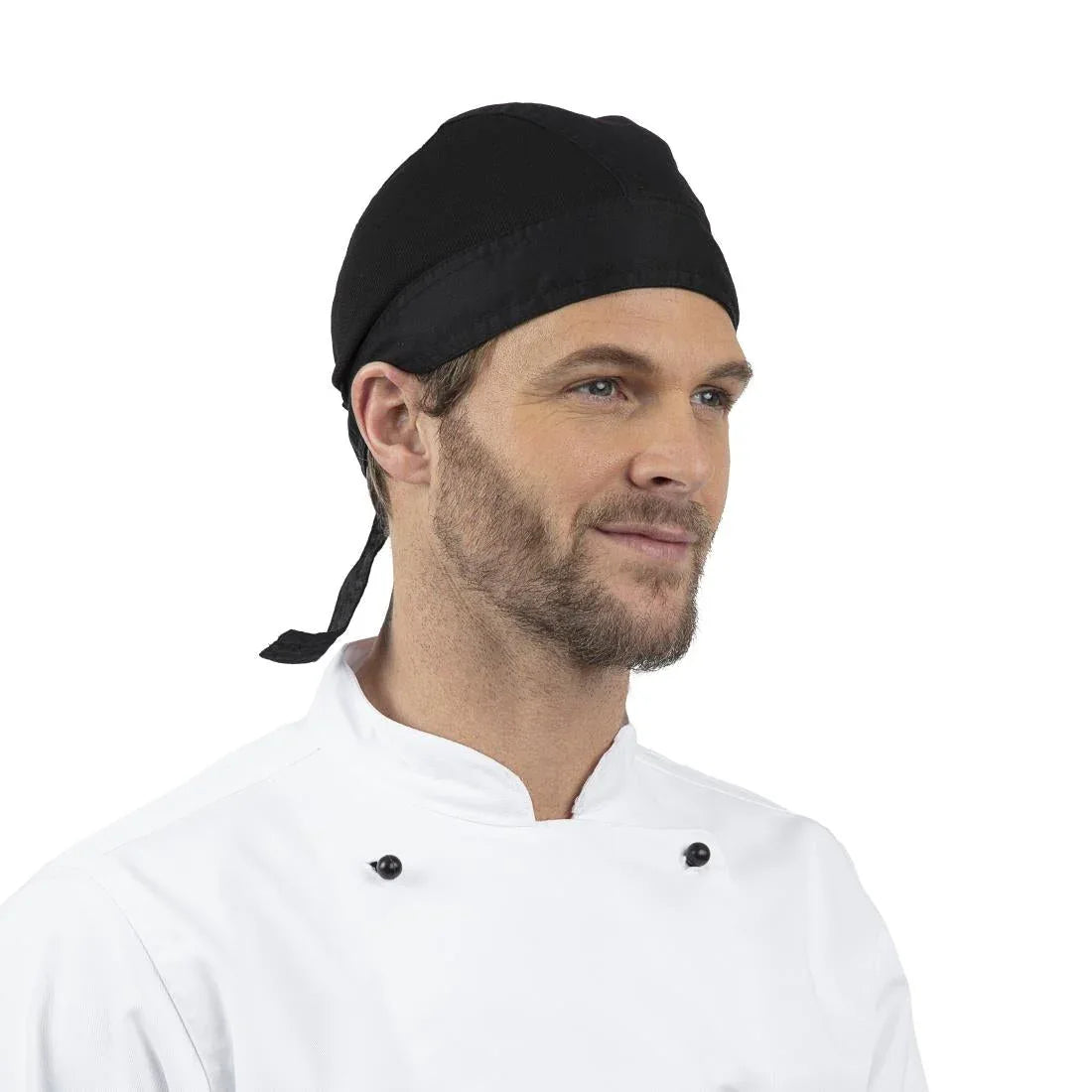 B390 Chefs Bandana Black - JD Catering Equipment Solutions Ltd
