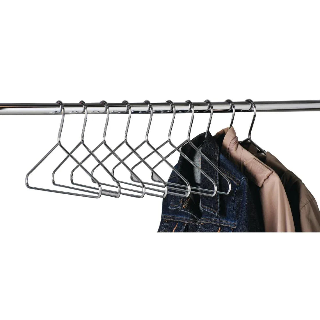 DP917 Chrome Plated Steel Hangers (Pack of 50) - JD Catering Equipment Solutions Ltd