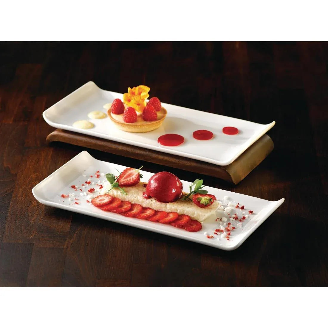 Y848 Churchill Alchemy Balance Rectangular Trays 300x 145mm (Pack of 6) - JD Catering Equipment Solutions Ltd